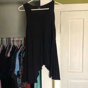 Black long tank top